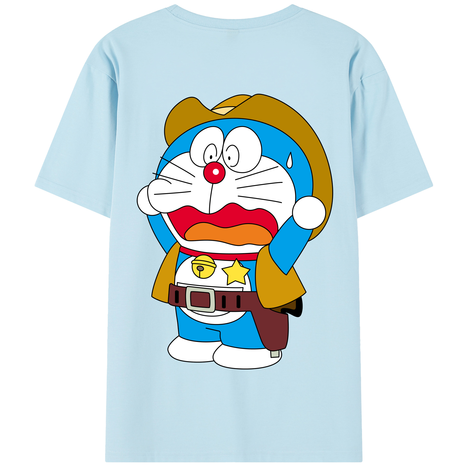 （画像用） ドラえもん Doraemon 綿100％半袖Tシャツ（背面プリント）